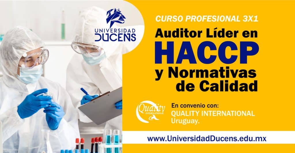 AUDITOR LÍDER EN HACCP Y NORMATIVAS DE CALIDAD