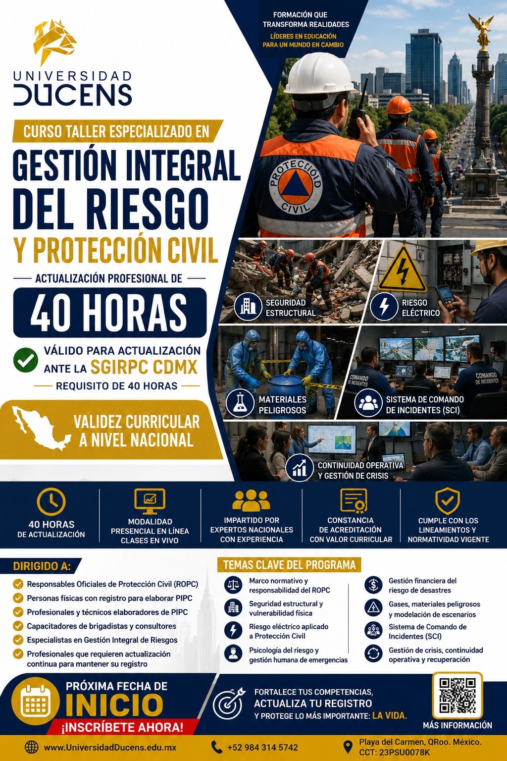 curso 40 hrs riesgos y pc